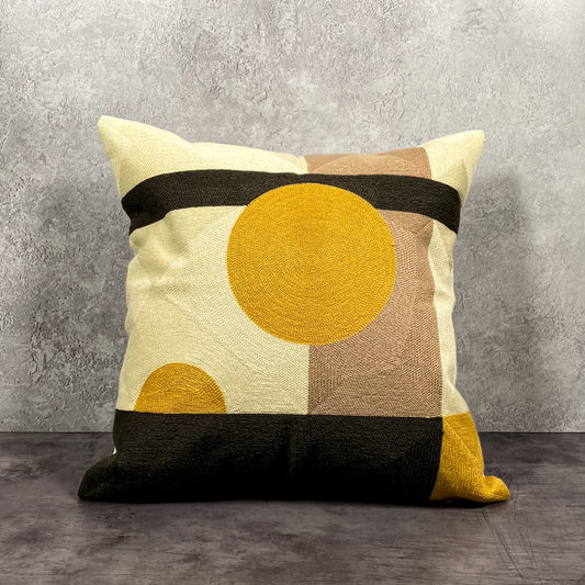Circle Pillow Cover - Gold