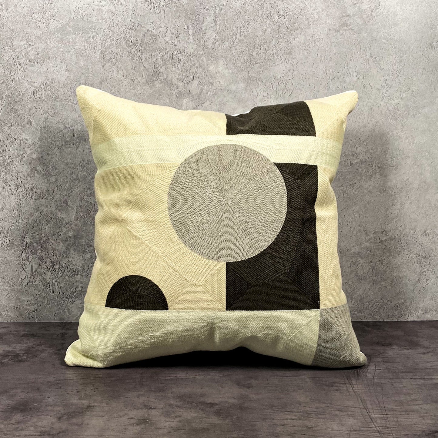 Circle Pillow Cover - Grey