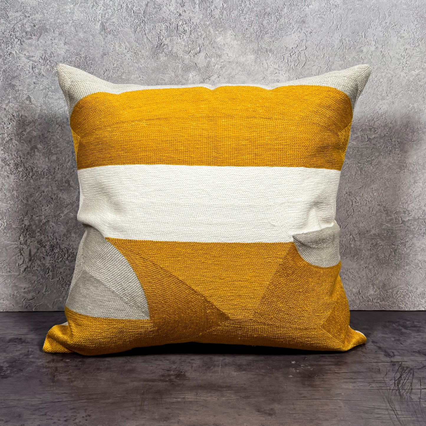 Graphic Pillow Cover - Gold/Silver