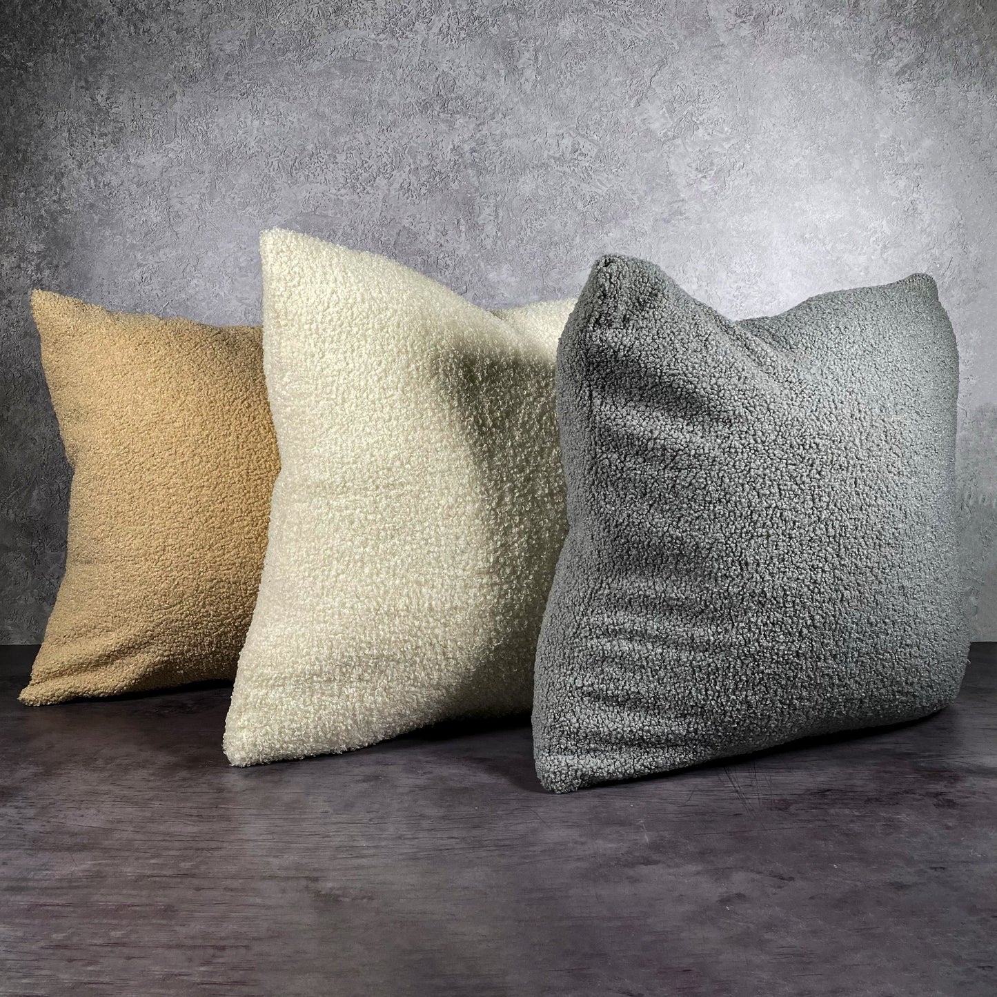 Bouclé Pillow Cover - Grey