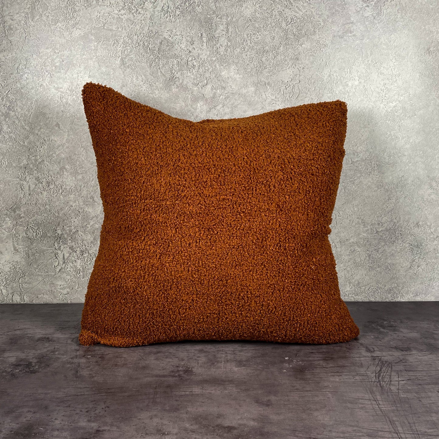 Bouclé Pillow Cover - Rust
