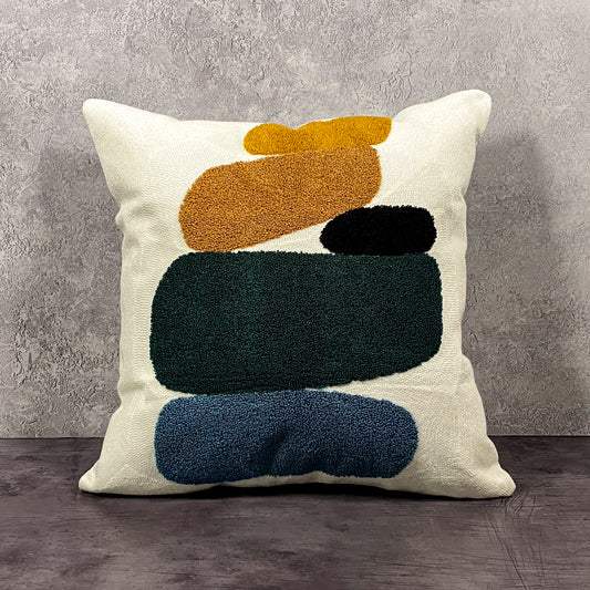 Abstract Pillow Cover - Gold/Forest