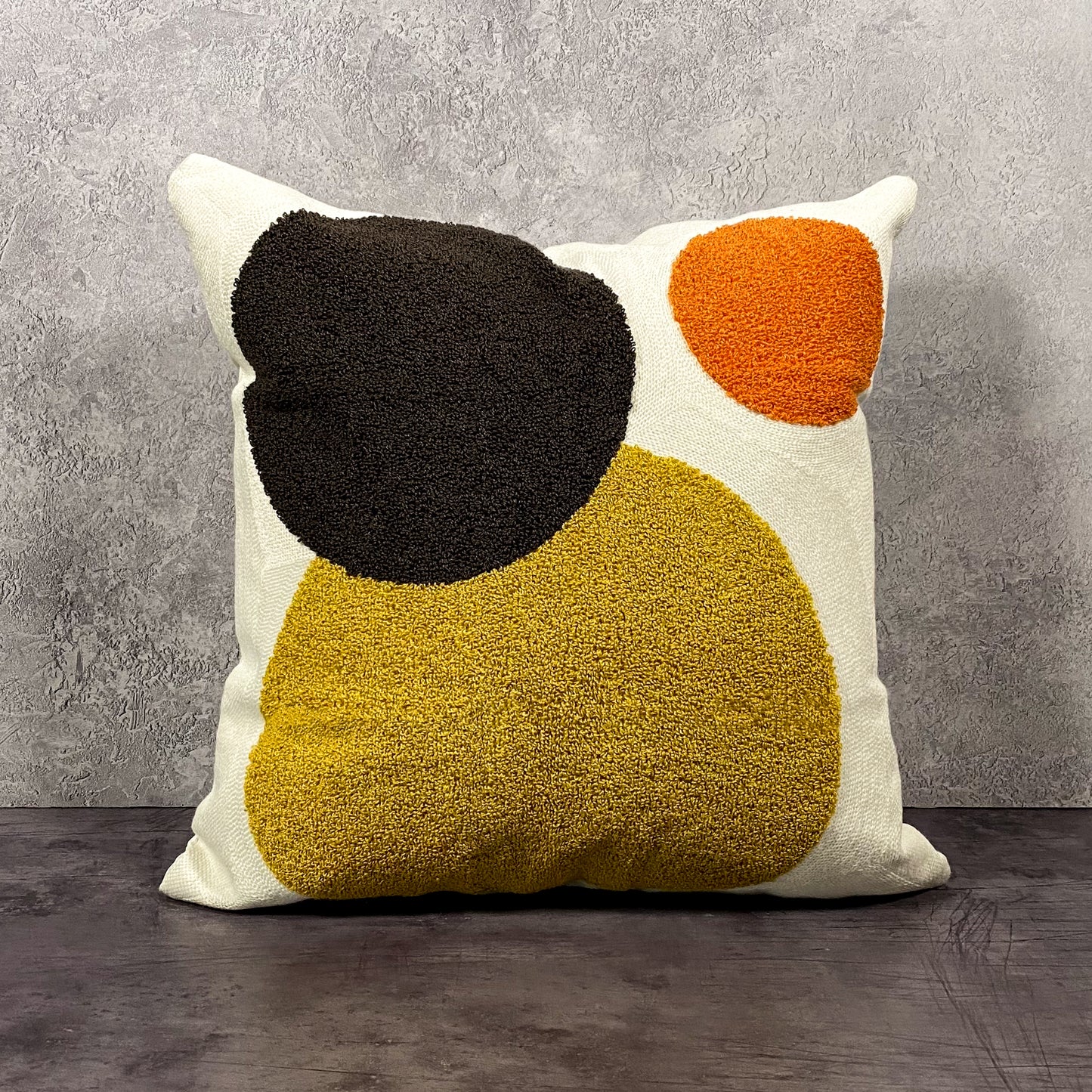 Abstract Pillow Cover - Black/Orange
