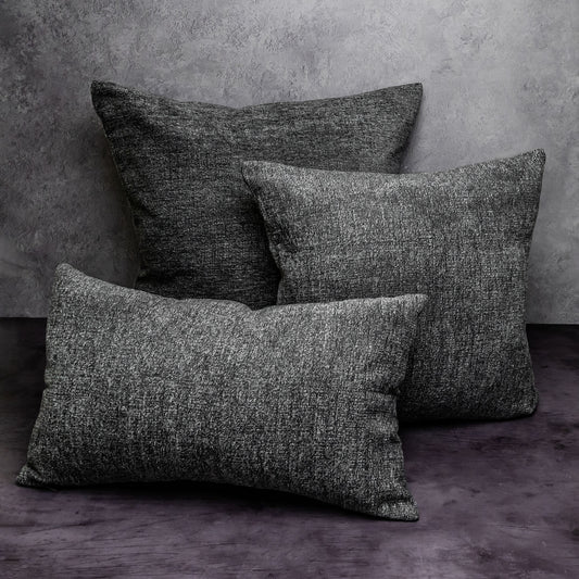 Chenille Pillow Cover - Pewter