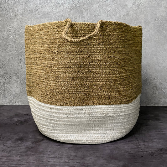 Woven Storage Basket - Natural/Cream
