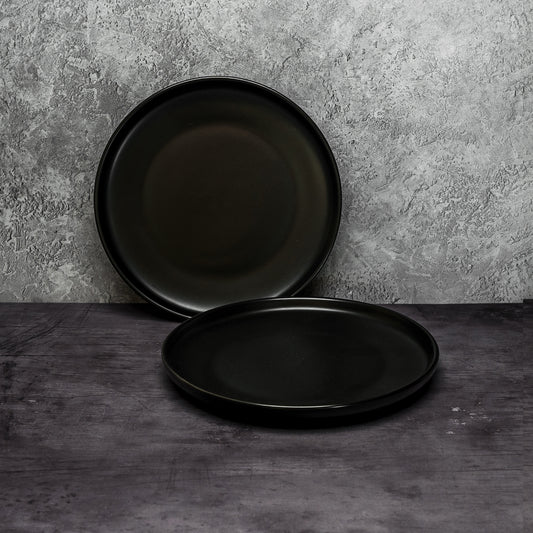 Ceramic Salad Plate - Black